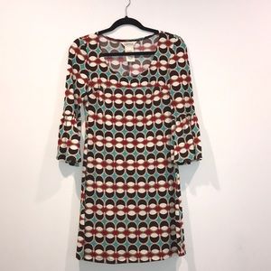 Retro bell-sleeved dress